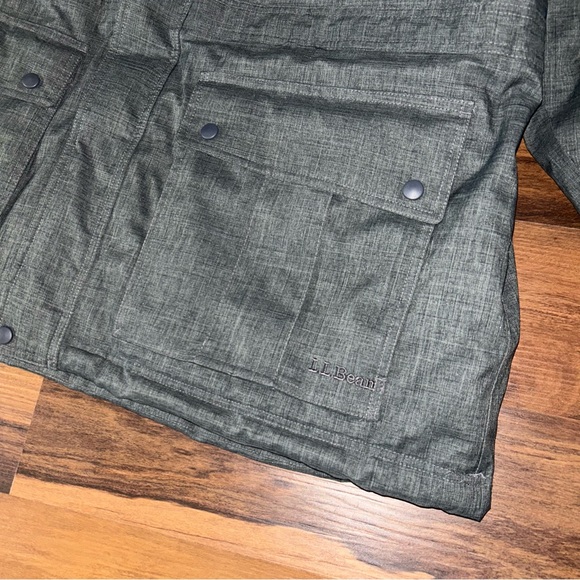 LL Bean Mens Baxter State Hooded Parka Coat Down Jacket Size XXL Reg Charcoal - Picture 2 of 16